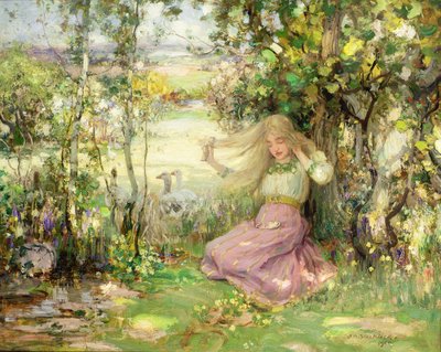 Ein Frühlingsidyll, 1900 von Thomas Blacklock